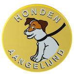 Bord Honden Aangelijnd Bord Honden Aangelijnd